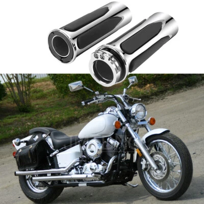 For Yamaha V Star XVS 250 650 950 1100 1300 Motorcycle Handle Bar Hand Grips 1" - Image 1 of 4