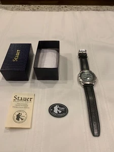 MEN’s STAUER CENTURIAN HYBRID CHRONO WATCH ANALOG DIGITAL QUARTZ (B71) - Picture 1 of 6