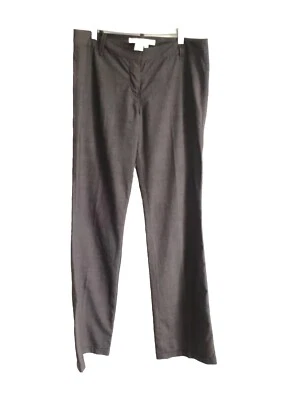 Studio M Mujer Pantalones Pantalón Business Talla 10 Gris Forro Pierna Recta Foto 1 de 4