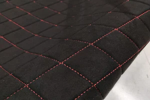 SUEDE BLACK - DIAMANTE ACOLCHADO / techo coche tela techo coche - Imagen 1 de 7
