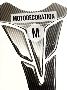 675 STREET TRIPLE TANK PAD CARBON FUEL TANK PROTECTOR MOTORRAD UNIVERSAL UK - Picture 1 of 3