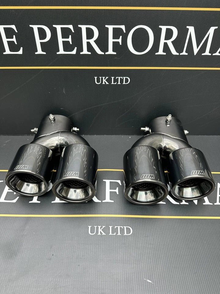BMW CARBON FIBRE TIPS G20 G21 G28 G22 G23 G26 G42 QUAD EXHAUST 340 440 240