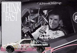 Autografiado 1993 Darrell Waltrip #17 Western Auto Racing PIENSA RÁPIDO (de colección) NA - Imagen 1 de 1