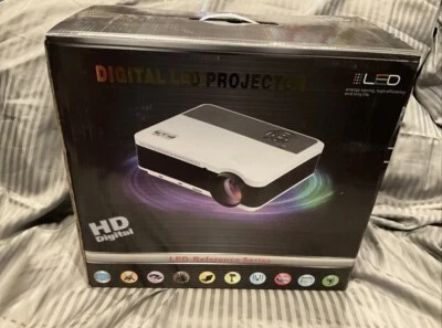 Digital LED Projector Android HD Image LCD HDMI VGA USB NEW - Image 1 of 4