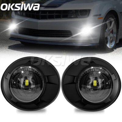 Luces antiniebla LED para Chevy Camaro 2010 11 12 2013 lentes transparentes luces de parachoques delanteras Foto 1 de 4