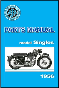 AJS Parts Manual 16M 16MS 16MCT 16MCS 18 18S & 18CS 1956 Spares Catalog List - Picture 1 of 4