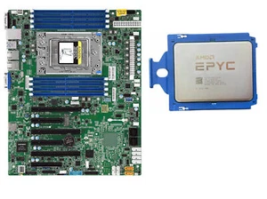 AMD epyc 7601+Supermicro H11SSL-i combinazione 32core 64thread 180W 2.2Ghz sp3 - Foto 1 di 1