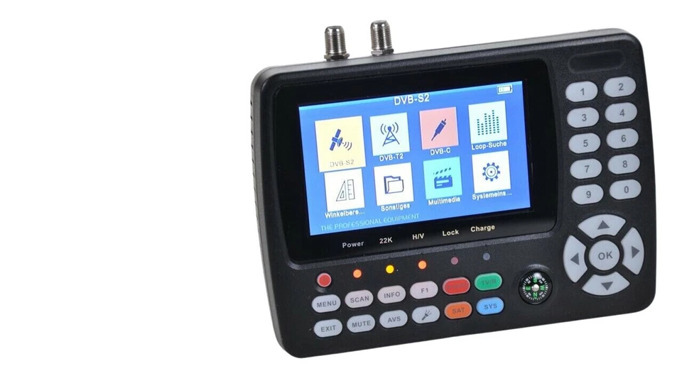 Summit SCT 845 DVB-S/S2 und C/T/T2 Satfinder Kombi Messgerät - Schwarz