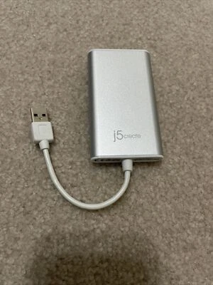 USB 2.0 to VGA Display Adapter JUA210 Windows & Mac Compatible J5Create - Image 1 of 4