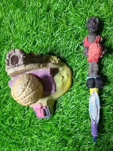 Vintage 90s Michael Jordan Ink Pen With Stand Handmade Chicago Bulls 23 - Bild 1 von 3