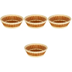 Rattan Fruit Basket Fruit Platter Tray Wicker Fruit Bucket Weaved Basket - Picture 1 of 12