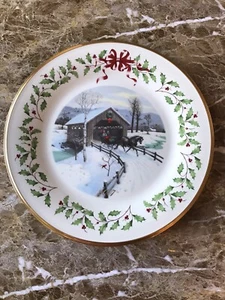 LENOX annual HOLIDAY PLATE for 2007 17th Series 10 3/4” - Picture 1 of 7