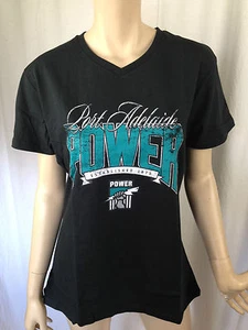 BNWT Ladies Sz 16 AFL Football Port Adelaide V Neck Short Sleeve Stretch Top - Imagen 1 de 1