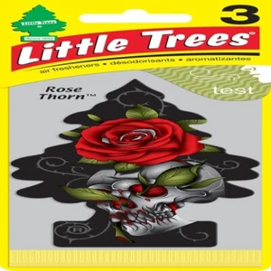 Little Trees Rose Thorn Scent Car Hanging Air Freshener Solid Multicolored 3 pk - Picture 1 of 1