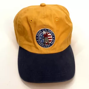 2005 Pinehurst No 2 US Open Hat Yellow over blue brim - Picture 1 of 6