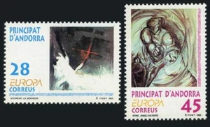 Andorra Sp 223-224, MNH. Michel 232-233. EUROPE CEPT-1993. Contemporary Art. - Picture 1 of 1