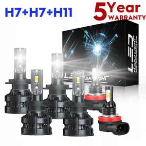 Combo Kit de faros antiniebla LED 6000K para BMW 328i 325xi 330xi 2002-2006 - Imagen 1 de 21