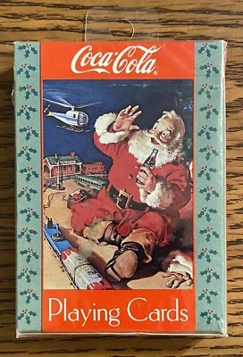 Vintage 1992 Coca-Cola Santa Claus Christmas Playing Cards Holiday's Deck - Image 1 of 4