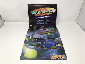 Wave Race 64 - Nintendo Power - Promo Fold Out Poster - NES SNES N64 64 - RARE