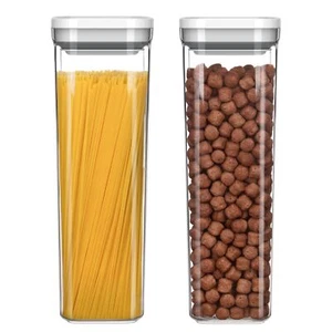 2 Pack Airtight Food Storage Container Set BPA Free Kitchen Pantry Organizati... - Picture 1 of 7