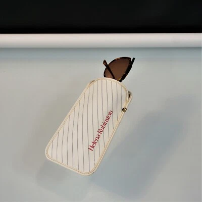 Estuche para gafas HR Helena Rubinstein vintage años 60 hecho en Italia suave deslizamiento Foto 1 de 4
