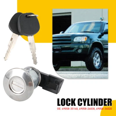 Fuel Door Lock Cylinder & Keys Fits for Toyota 1995-2004 Tacoma 2000-2003 Tundra - Image 1 of 4