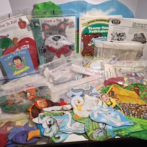 Felt & Magnet Story Book Aids Childwood Totline, Little Folk Visuals Lot READ - Picture 1 of 14