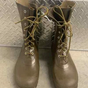 BRIGHTON MENS BROWN LACE UP GRANNY BOOTS SIZE US 9 - Picture 1 of 8