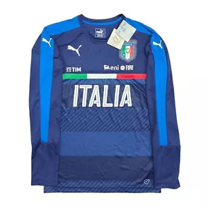 MAGLIA italia puma M 2016 2017 ALLENAMENTO TRAINING ITALY CALCIO FOOTBALL SHIRT - Foto 1 di 8