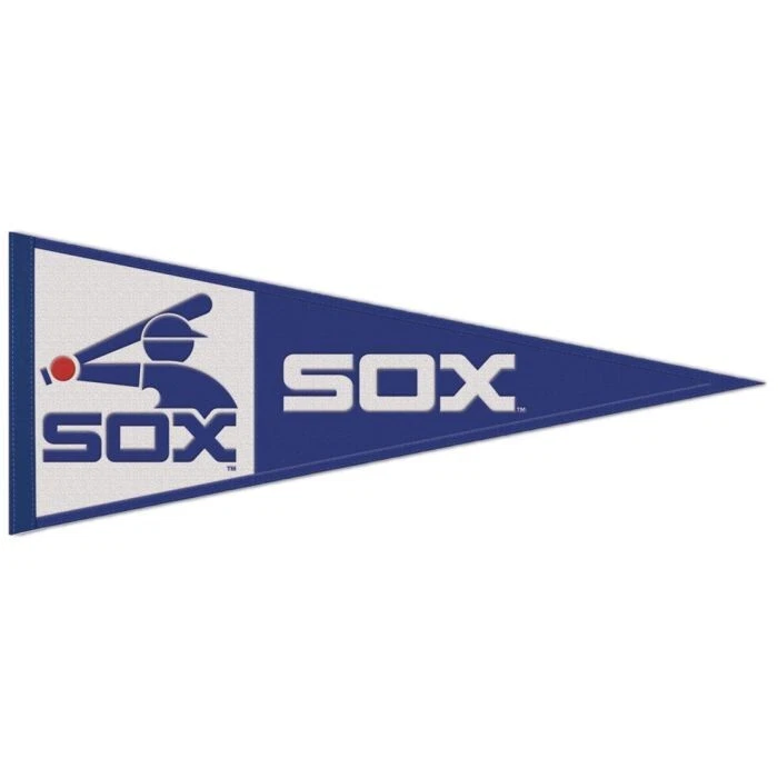Chicago White Sox Throwback MLB Embroidered Wool 13" x 32" Pennant - Image 1 of 1