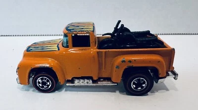 Camión de cola alta Hot Wheels Redline 1973 de colección - naranja con motocicletas RARO Foto 1 de 4