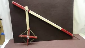 P Up Vintage Legno Legno Rosso/Bianco Pesca Senza Marca Opere RICERCA MINNESOTA - Foto 1 di 8