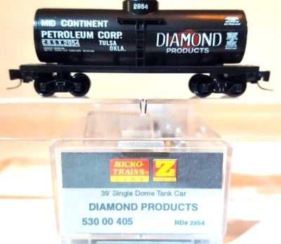 Z MTL 530 00 405 39' Single Dome Tank Car Mid Continent Petro Corp Diamond Prod - Image 1 of 4