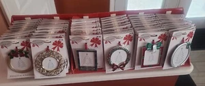 72 Studio Decor Christmas Ornament Picture Frames 6 Different Wholesale Lot   - Picture 1 of 10