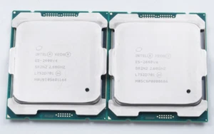 LOT OF 2 - Intel Xeon E5-2690v4 2.6Ghz 14-Core 135W 35MB LGA2011-3 CPU SR2N2 - Picture 1 of 2