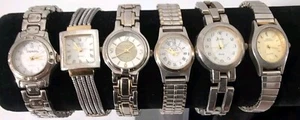 Women's Lot Of Bracelets Watches, All Working, But Need Some Cleaning 6 Piece - Picture 1 of 7