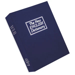 Bulldog Diversion Buch Pistolentresor 10,5"x7,75"x2,75" blau mit Schloss BD1180 - Bild 1 von 2