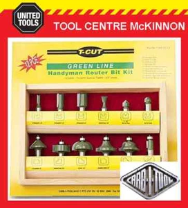 CARB-I-TOOL / CARBITOOL 12pce ½” SHANK TCT HANDYMAN ROUTER BIT SET IN WOODEN BOX - Picture 1 of 2