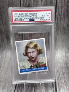 1937 Godfrey Phillips Princess Elizabeth Heir Presumptive Majesties PSA 6 EX-MT - Bild 1 von 10