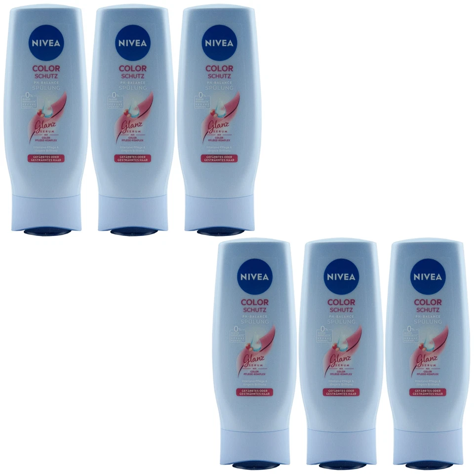 Nivea Hair Conditioner Color Protection 6 X 200ml for Colored Or Gestähntes Hair - Image 1 of 2