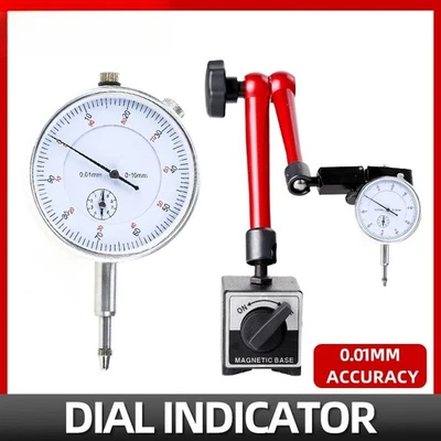 Dial Indicator Magnetic Holder Dial Bore Gauge Magnetic Stand Base Measure Tools - Image 1 of 4