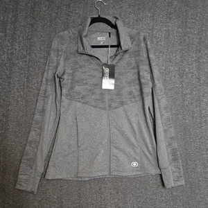 Ogio Woman's Sonar Full Zip Sweater Grey Heather Sz Small Golf Running Sports - Picture 1 of 12