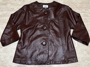 Vintage Neiman Marcus Lamb Leather Evening  Jacket Size medium - Picture 1 of 14