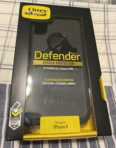 OtterBox Defender Series Screenless Case and Holster for iPhone XS and X - Black - Zdjęcie 1 z 6