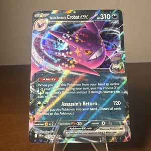 Team Rocket's Crobat ex 122/182 Sv10: Destined Rivals Holo - Picture 1 of 2