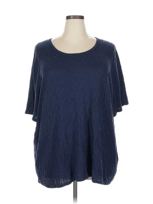 Camiseta Maggie Barnes Mujer Azul Manga Corta 4X Plus Foto 1 de 4