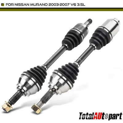 2x Conjunto de eje CV para Nissan Murano 2003-2007 V6 3,5 L AWD delantero izquierdo y derecho Foto 1 de 4