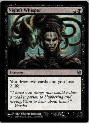 Night's Whisper - U - Duel Decks: Jace vs. Vraska - 68 - LP - Regular - Image 1 of 2