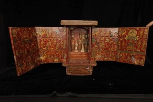 Rare portable Vishnu shrine. India , 19th century ZJ74 - Picture 1 of 19