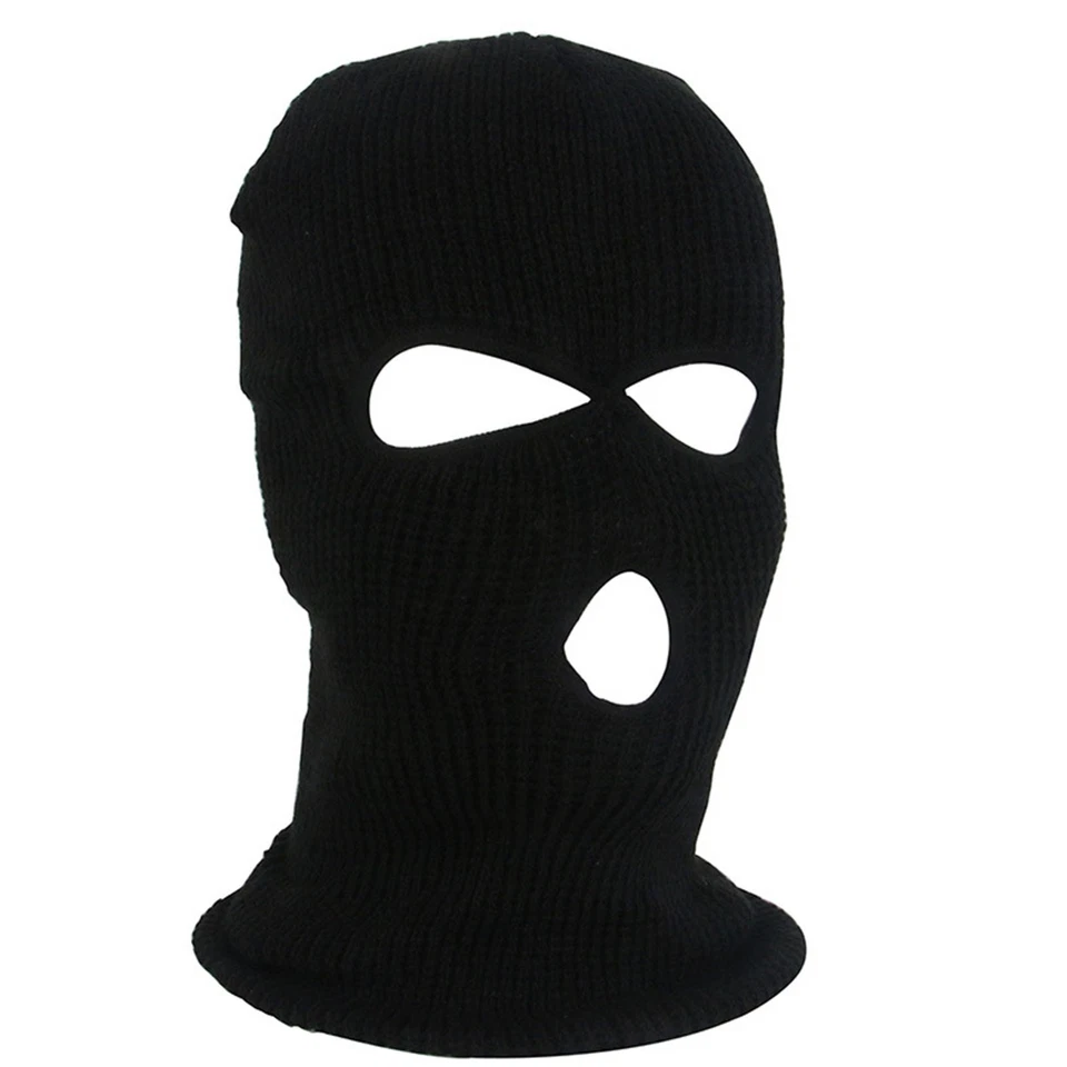 3 Hole Full Face Ski Mask Winter Cap Balaclava Hood Beanie Tactical Mask Hat USA - Image 1 of 4
